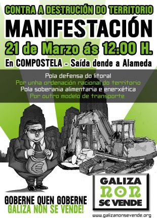 manifesta&ccedil;&atilde;o no domingo 21 em Compostela