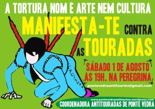 MANIFESTACI&Oacute;N ANTITOURADAS EN PONTEVEDRA ..1 DE AGOSTO