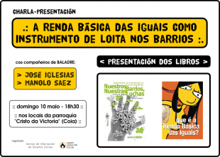 Charla-presentaci&oacute;n: "A Renda B&aacute;sica das Iguais como instrumento de loita nos barrios"