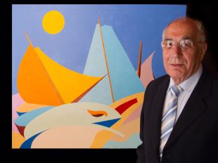 Benxamin Santin exp&oacute;n no Meson do Forno,  Lugo