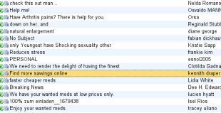 Caixa de correo electr&oacute;nico chea de mensaxes lixo