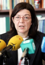 A Conselleira de Educaci&oacute;n, Laura S&aacute;nchez Pi&ntilde;&oacute;n, respons&aacute;bel das oposici&oacute;ns