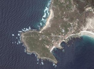 Cabo Corrubedo, unha das zonas afectadas polo Plan Acu&iacute;cola / Google Maps