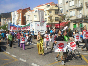 Dous intres da protesta deste venres, por mar e por terra