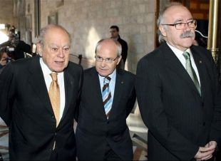 Jordi Pujol, Jos&eacute; Montilla e Josep-Llu&iacute;s Carod-Rovira, este s&aacute;bado