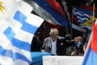 Jos&eacute; M&uacute;jica no acto de investidura