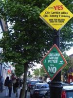 Campa&ntilde;a polo 'Si' e polo 'Non' / Foto: Mar&iacute;a Golpe