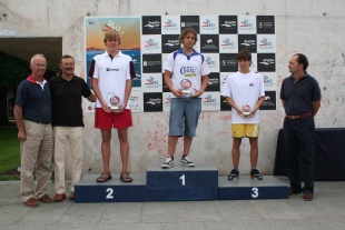 Podio da categor&iacute;a absoluta masculina