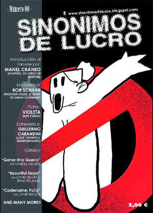 Portada do fanzine "Sin&oacute;nimos de lucro"