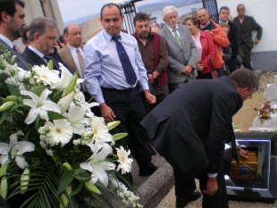 Enterro das cinzas do pol&iacute;tico en Sada o pasado 14 de outubro