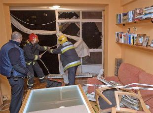 Estragos nunha vivenda da Coru&ntilde;a