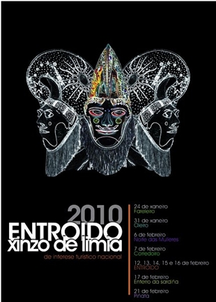 Cartaces do 'tri&aacute;ngulo m&aacute;xico' do Entroido