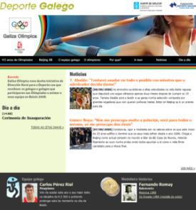 Portada de Galiza Ol&iacute;mpica