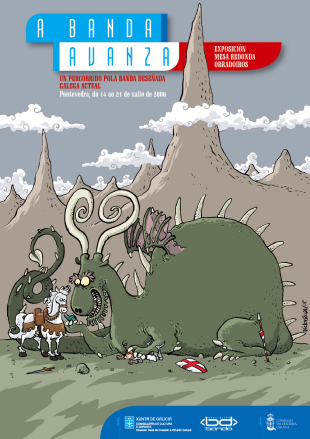 Cartaz da mostra 'A Banda Avanza', que se exhibir&aacute; en Angouleme