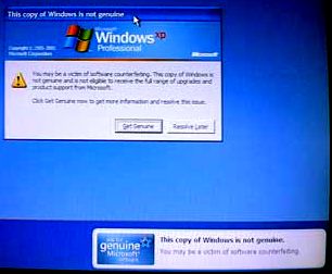 Alg&uacute;ns Windows son quen de detectar copias ilegais