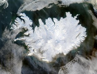 Islandia, dende o sat&eacute;lite Aqua, da NASA
