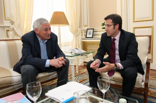 Reuni&oacute;n este xoves do presidente da Xunta co voceiro nacional do BNG / Imaxes: Ana Varela