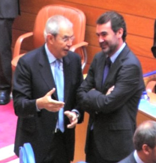 Os l&iacute;deres do bipartito conversaron antes da sesi&oacute;n