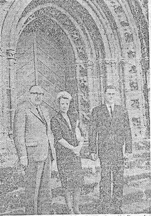 Cunqueiro, &aacute; esquerda, na Breta&ntilde;a. / Foto: Comit&eacute; Breizh-Galiza