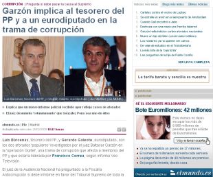 A prensa espa&ntilde;ola faise eco da nova esta cuarta feira