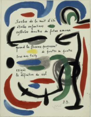 Jacques Dupin i Joan Mir&oacute;, "Sorbes de la nuit d&rsquo;&eacute;t&eacute;", 1970