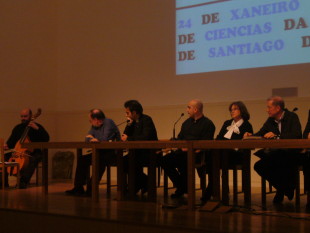 Actuaci&oacute;n musical durante a homenaxe do xoves