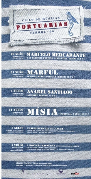 Cartaz do Ciclo de M&uacute;sicas Portuarias