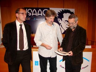 Pastor Lorenzo, Xos&eacute; Abad e Eduardo Gal&aacute;n na presentaci&oacute;n