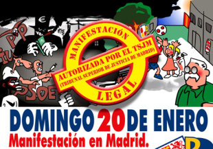 O partido recalca na s&uacute;a web que a manifestaci&oacute;n foi autorizada