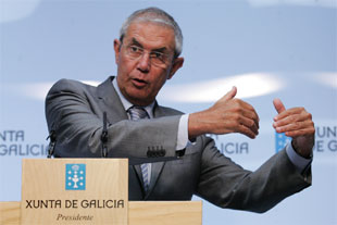 Touri&ntilde;o, nunha comparecencia logo dun Consello da Xunta / Foto: Ana Varela