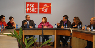 Ricardo Varela e Leire Paj&iacute;n na constituci&oacute;n da comisi&oacute;n xestora do PSdeG-PSOE