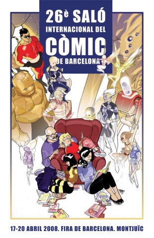 O cartel da edici&oacute;n 2008 do Sal&oacute;n Internacional do C&oacute;mic de Barcelona