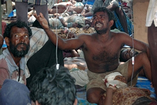 As organizaci&oacute;ns de dereitos humanos soste&ntilde;en que o Goberno de Sri Lanka oculta a realidade dos crimes de guerra