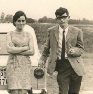 Flora e Xos&eacute; Humberto Baena, en 1973