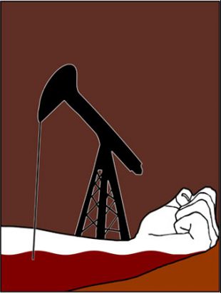 Imaxe aleg&oacute;rica contra a invasi&oacute;n de Iraq