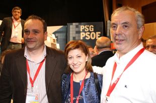 De esquerda a dereita: Pablo Garc&iacute;a, Elena Espinosa e 'Pachi' V&aacute;zquez