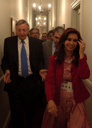 N&eacute;stor Kirchner e Cristina Fern&aacute;ndez / Foto: 'Presidencia de la Naci&oacute;n'