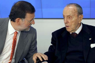 Rajoy e Fraga noutra reuni&oacute;n