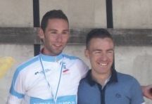 Jes&uacute;s Gonz&aacute;lez (campi&oacute;n galego de fondo Elite) con David Garc&iacute;a, do KGZ