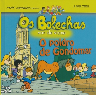 A capa dun dos libros d'Os Bolechas, de Pepe Carreiro e editados por A Nosa Terra