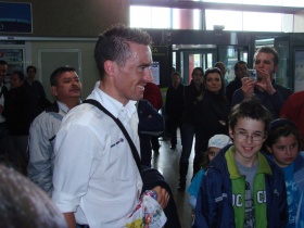 David Garc&iacute;a &aacute; s&uacute;a chegada