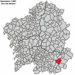 Situaci&oacute;n do concello ourens&aacute;n de Vilari&ntilde;o de Conso (Viana)