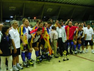 Imaxe da selecci&oacute;n catal&aacute; de h&oacute;ckey pat&iacute;ns na Copa Am&eacute;rica 2007