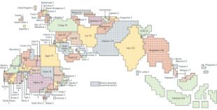 Mapas coa distribuci&oacute;n de musulm&aacute;ns no mundo (clique para ampliar)