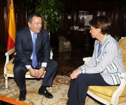 Agust&iacute;n Hern&aacute;ndez con Elena Espinosa