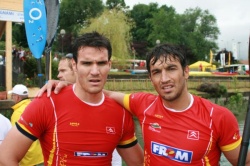 A parella formada polo catal&aacute;n Craviotto e o galego Perucho