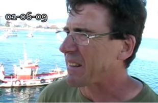 Tiago P&eacute;rez, do Foro Social de Cangas / Imaxe: GzV&iacute;deos