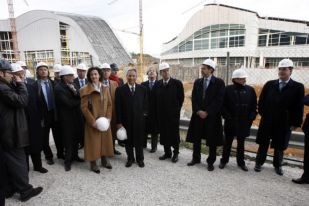 Os membros do padroado da Fundaci&oacute;n Gai&aacute;s, en cabezados por Touri&ntilde;o, Bugallo e Urgoiti