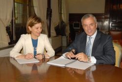 Elena Espinosa con Manuel V&aacute;zquez