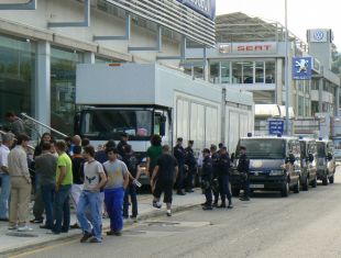 Imaxes das mobilizaci&oacute;ns, esta terza feira / Imaxe: Z&eacute;lia Garcia